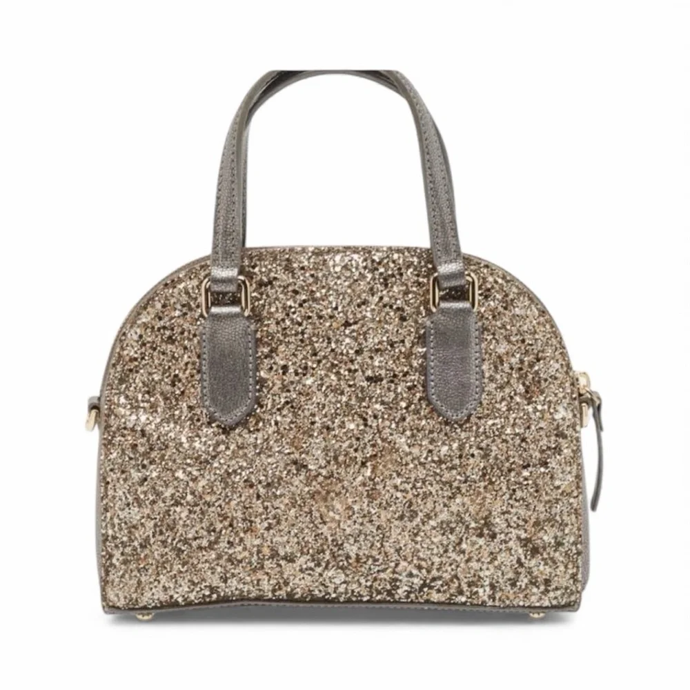 Kate Spade Laurel Glitter Mini Reily Elegant Glittery Handbag